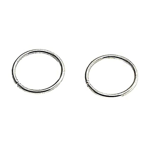 Sterling Silver Multi Size Open Piercing Hoops Cartilage Helix Tragus Handmade - Picture 7 of 8